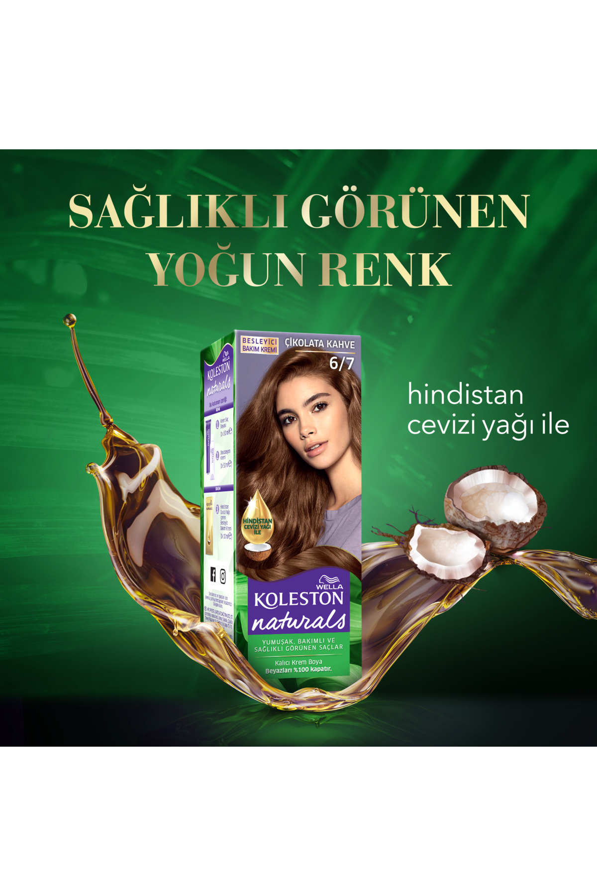 Koleston Naturals 6/7 Çikolata Kahve Saç Boyası — نارنجی KtWModel13-T — تصویر 5 از 7