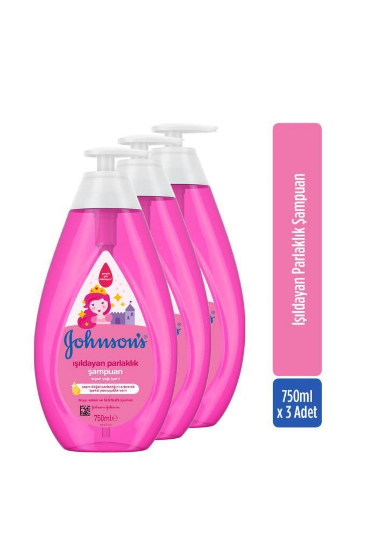 Johnson's Işıldayan Parlaklık Bebek Şampuanı 750 ml X 3 Adet fotoğrafı 2 (önizleme)