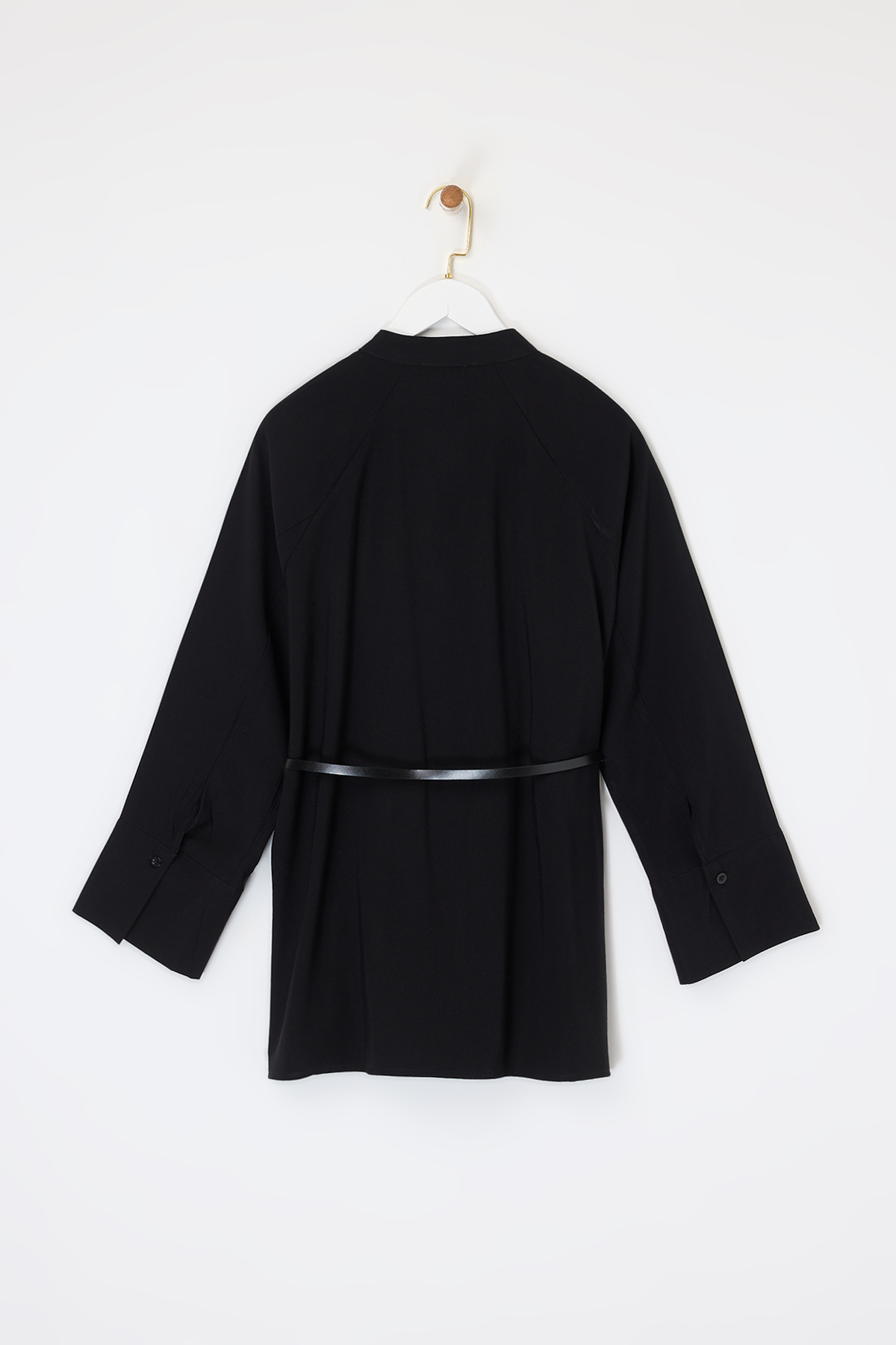 Trendyolmilla  Kemerli Pileli Gömlek - Görsel 5