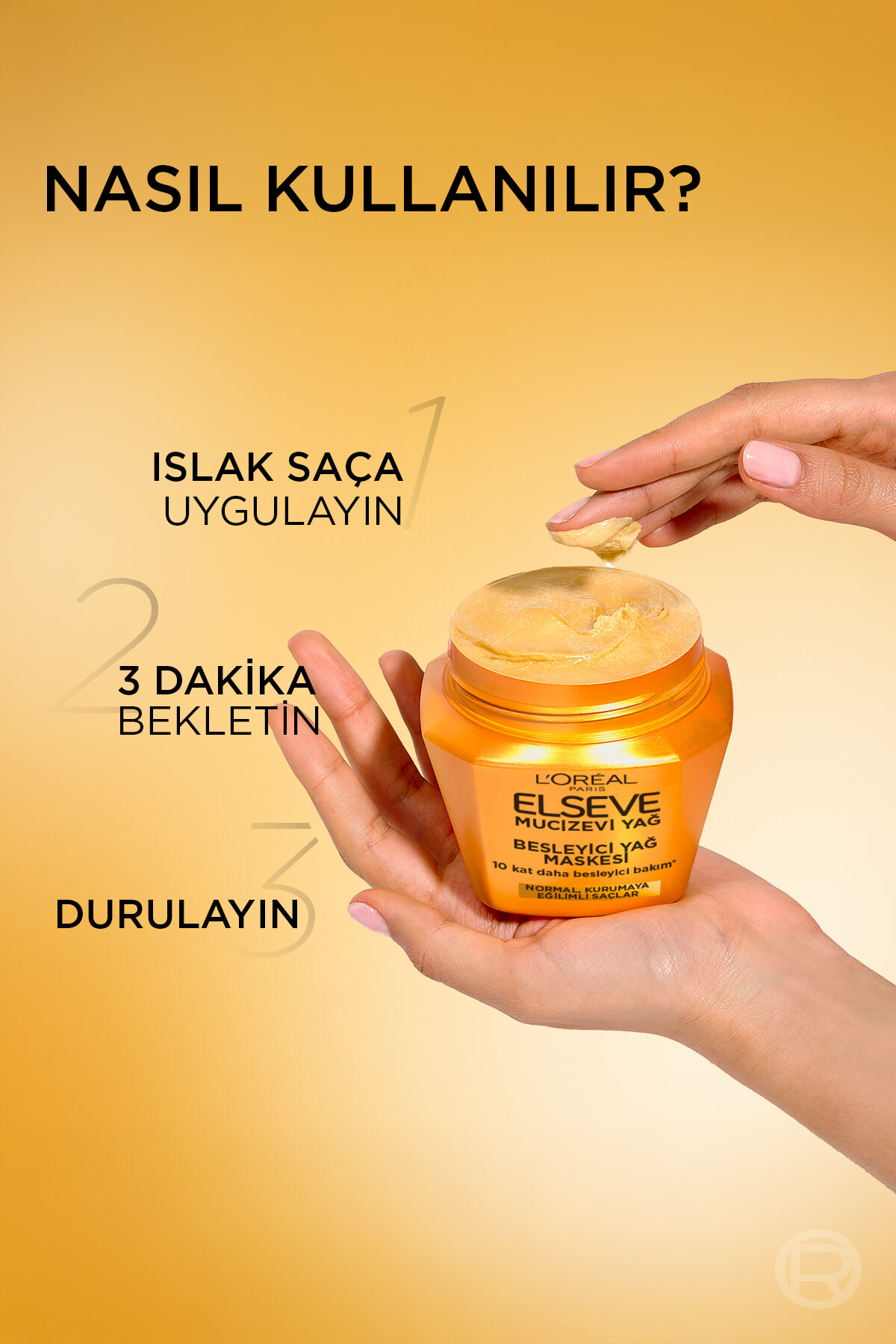 Mucizevi Yağ Besleyici Saç Bakım Maskesi 300ml — 3600524246693 — تصویر 6 از 8