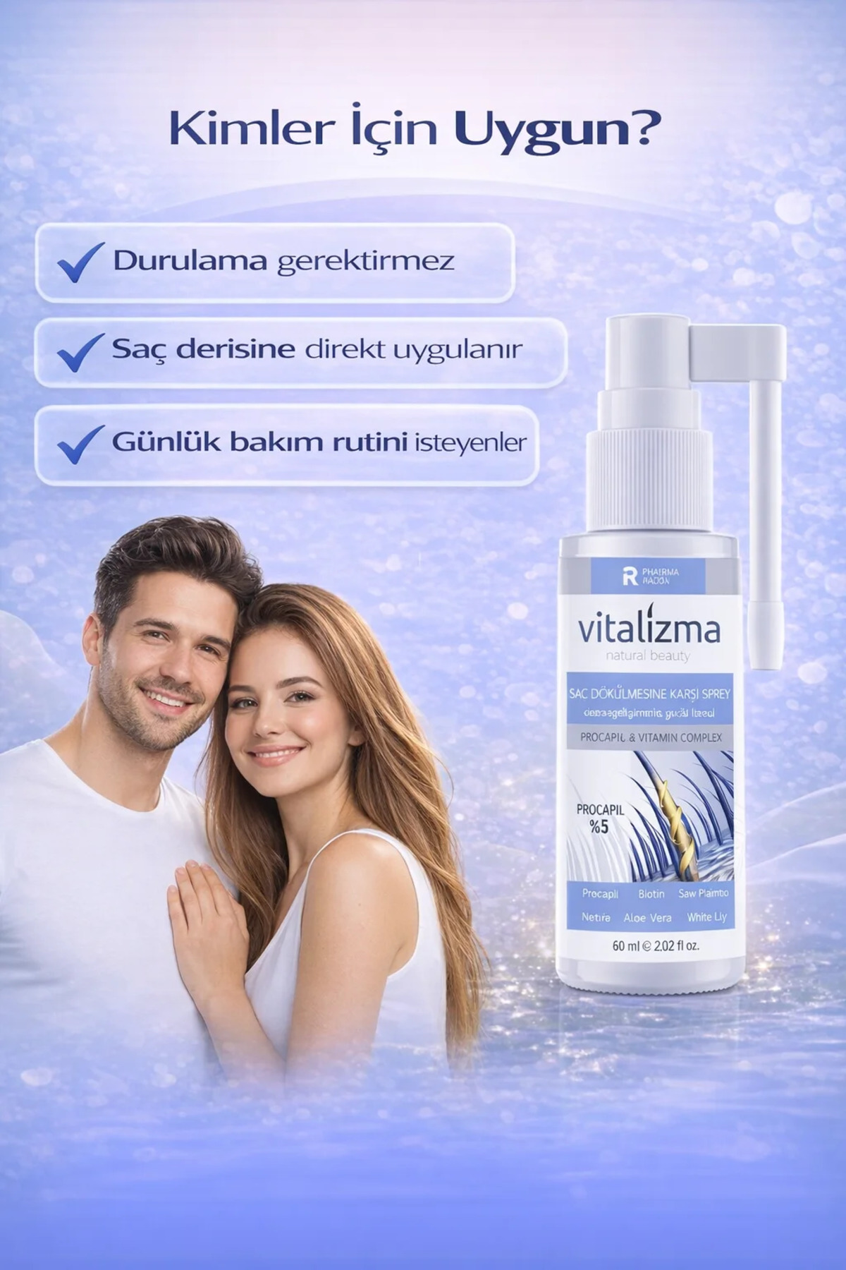 Saç Dökülmesine Karşı Sprey — v4 — تصویر 8 از 8