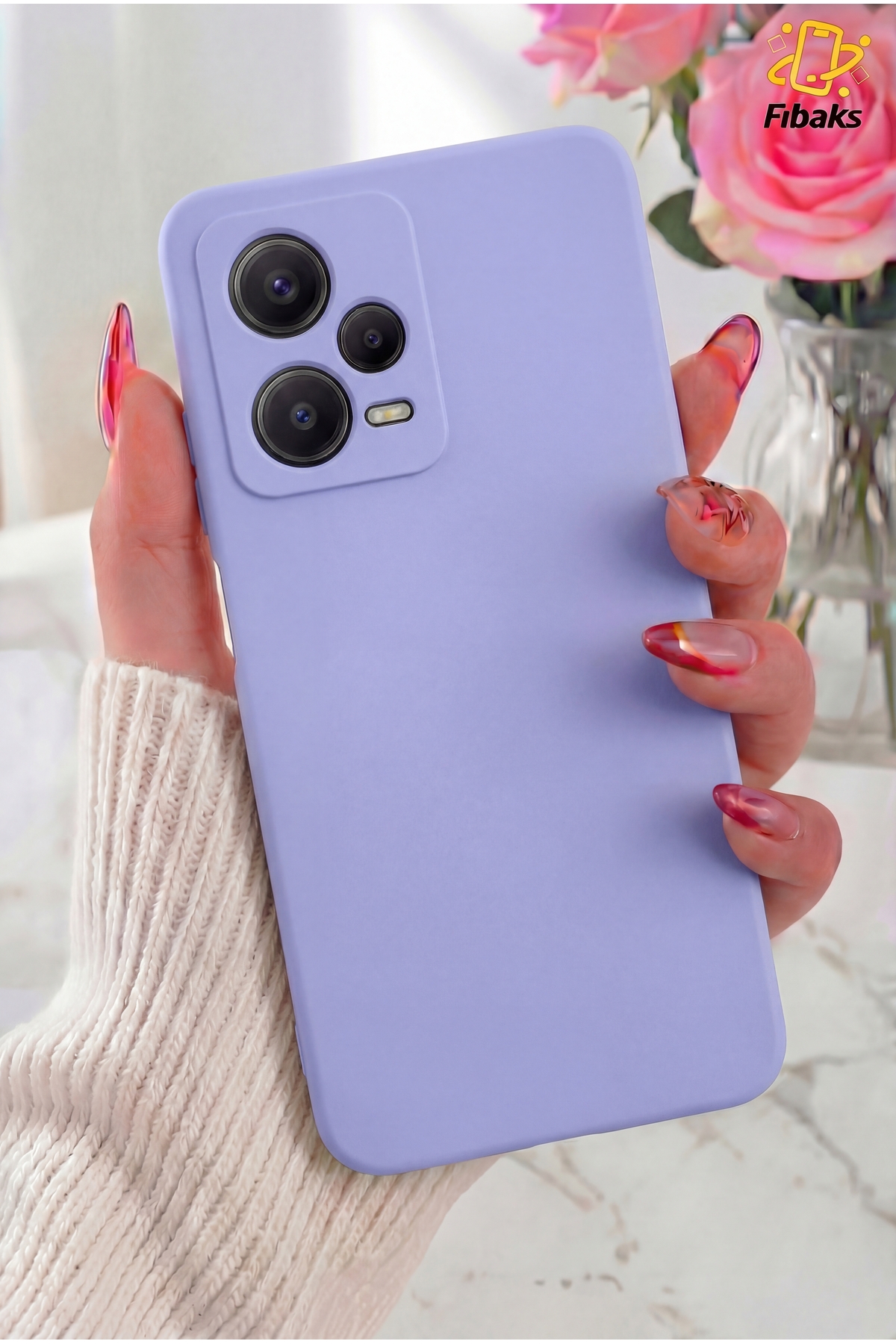 Redmi Note 12 Pro 5g Case Camera Protected Velvet Soft Silicone Cap For Launch Lilac