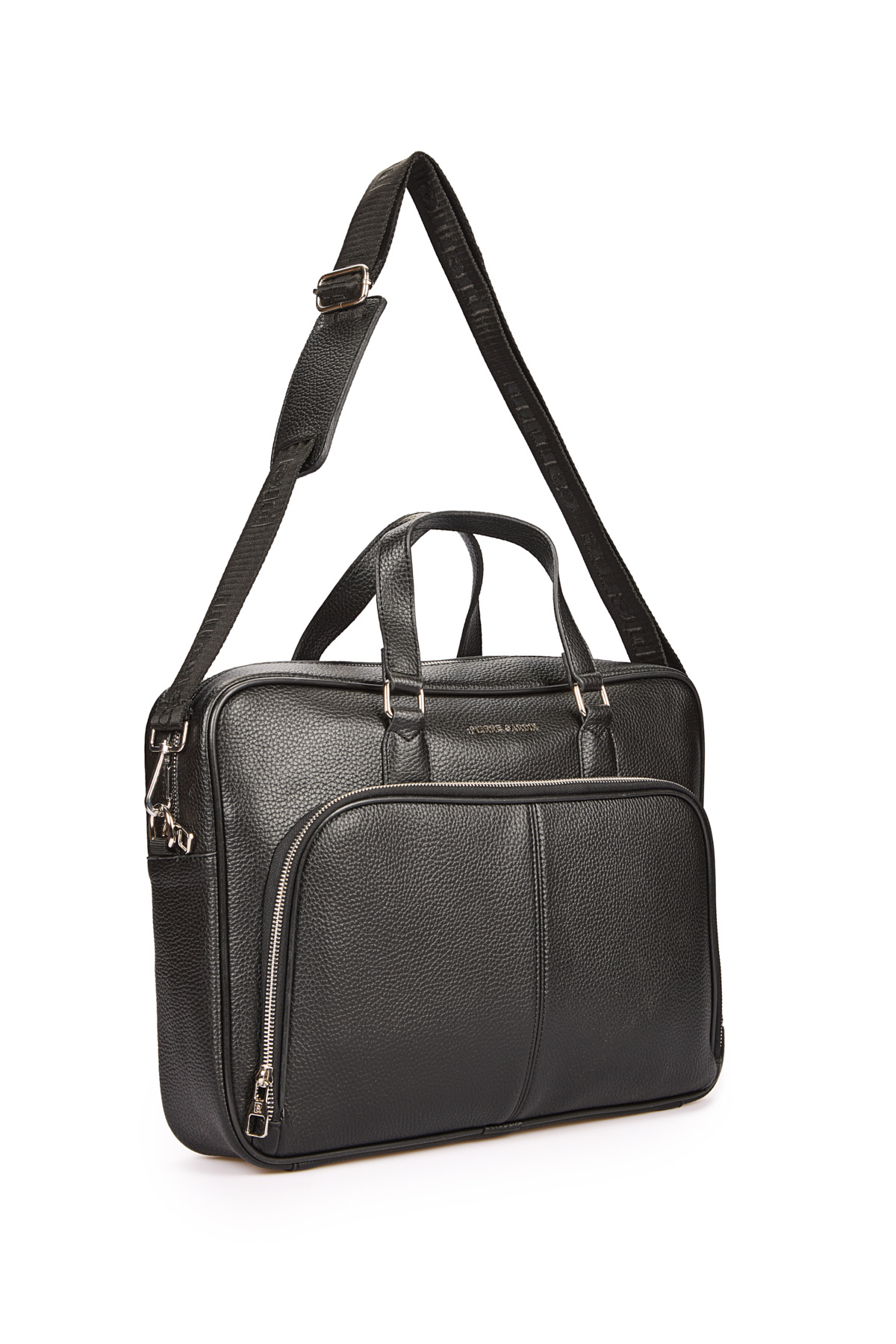 Pierre Cardin  Siyah Erkek Ayarlanabilir Çıkarılabilir Kordonlu Valiz Sabitlemeli Laptop Evrak Çantası 01PC001116 - Görsel 4