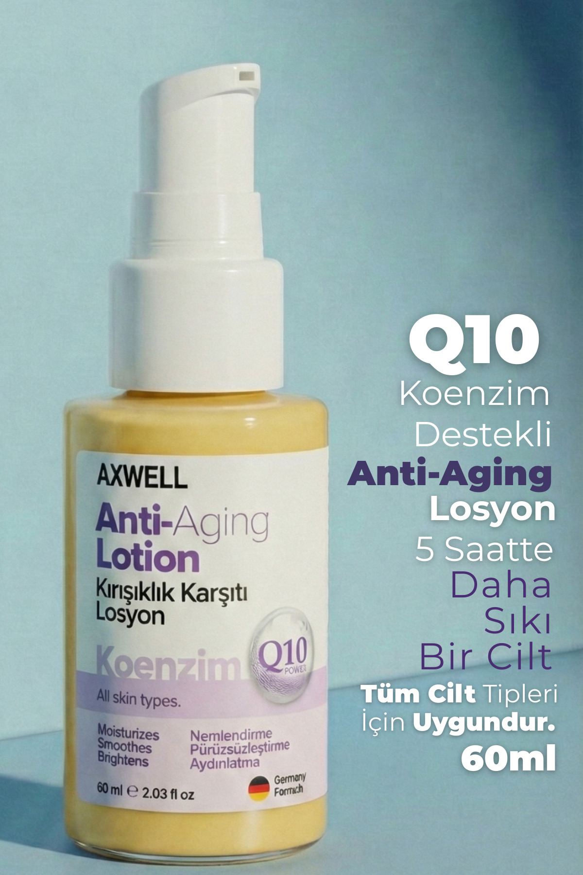 AXWELL Q10 Koenzim Destekli Anti-aging Lotion Kırışıklık Karşıtı Losyon 60 ml — AGL1