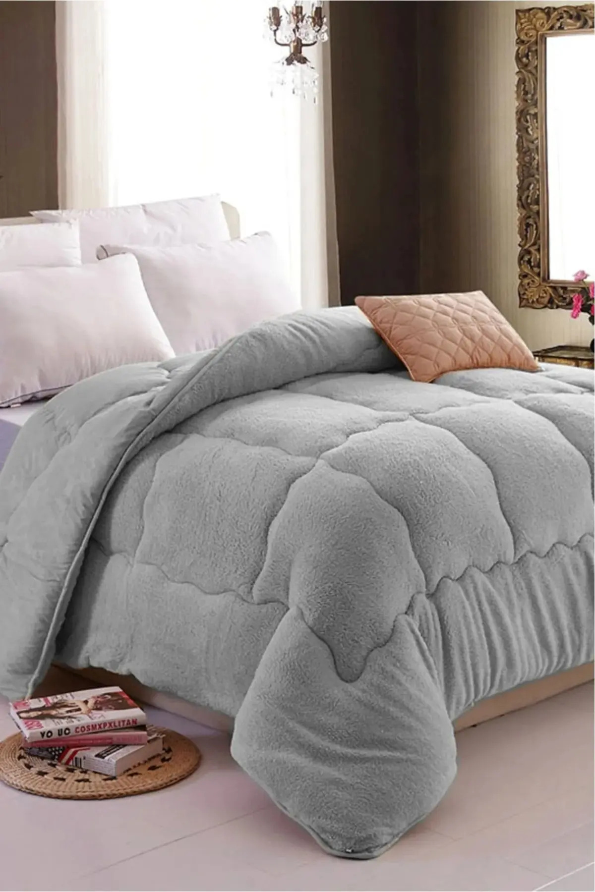 İlkim Tekstil "З ПОДАРУНКОМ" ДВОМІСНИЙ ДВОСТОРОННІЙ 195x215 LÜX WELSOFT КОВДР...