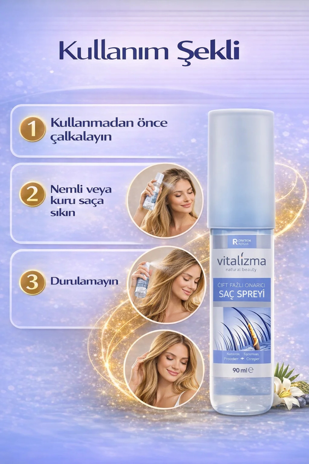 Çift Fazlı Onarıcı Saç Spreyi — v3 — تصویر 7 از 7