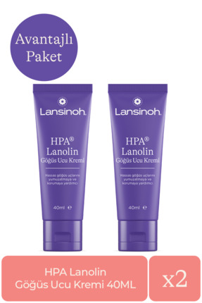 LANSINOH Lanolin Göğüs Ucu 40 gr Göğüs Kremi X 2 Adet
