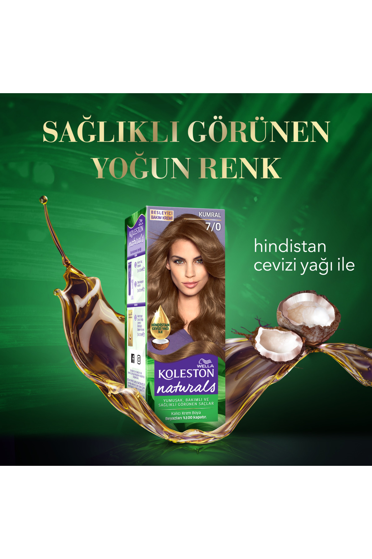 رنگ مو قهوه ای Koleston Naturals 7/0 — مشکی KtWModel13-T — تصویر 6 از 6