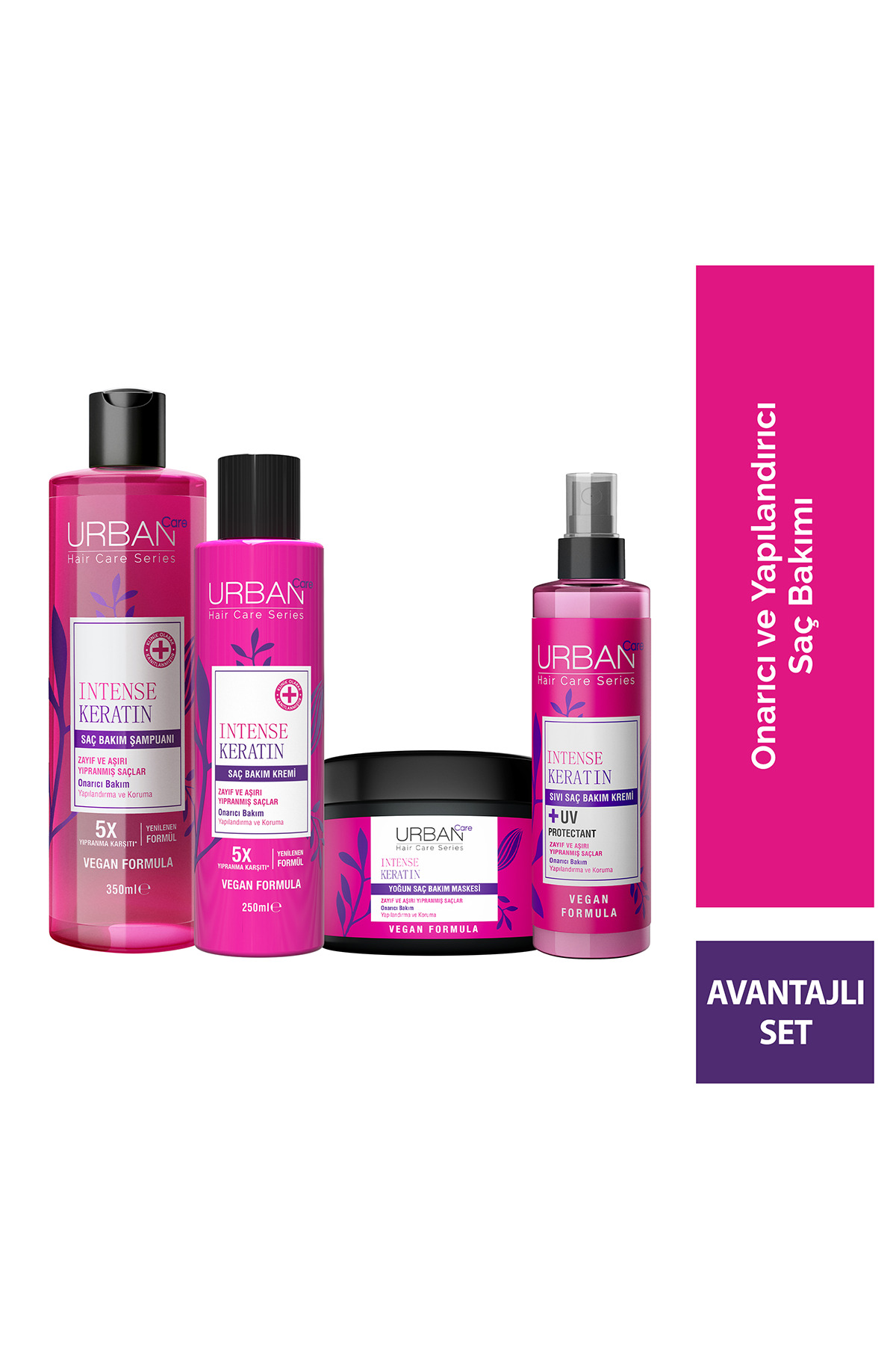 Urban Care Intense & Keratin Saç Bakım Seti — URBPKT83