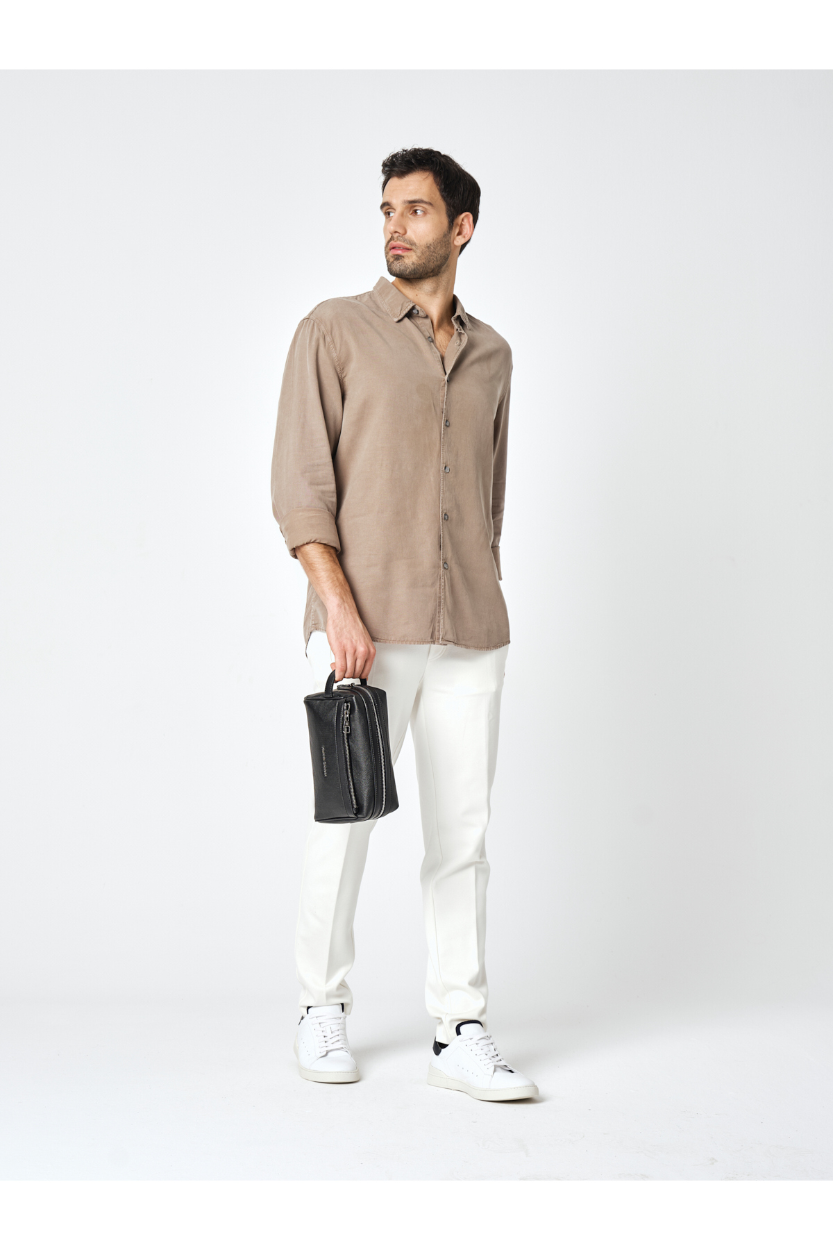 کیف دستی پیر کاردین مردانه چرم مصنوعی مشکی لایسنس دار- تحت لیسانس راسته    متوسط   | Pierre Cardin 01PC001179 TR - تصویر 7