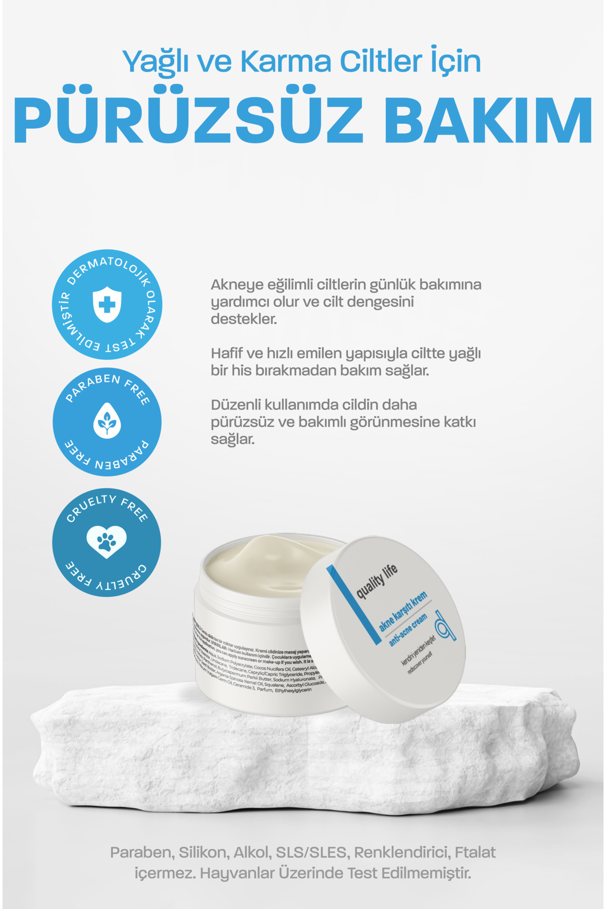 Sivilce ve Akne Karşıtı Önleyici Leke Siyah Nokta Gidermeye Yardımcı Krem — sivilce-lekesi-kremi-giderici-kurutucu — تصویر 4 از 8
