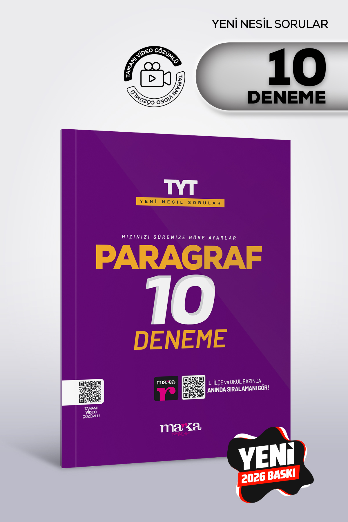 Marka Yayınları TYT 2026 Paragraf 10 Deneme Yeni Nesil - Fiyatı, Yorumları