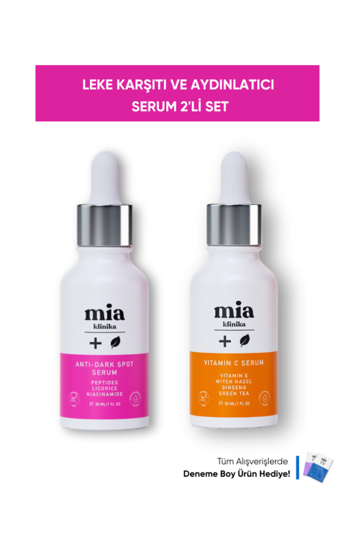 mia klinika Aydınlatıcı C Vitamini Ve Cilt Pürüzsüzleştirici Leke Serum 2'li Set — 4