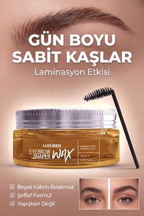 Luis Bien Laminasyon Etkili Kaş Sabitleyici Wax 50 ml – Trichogen & Hint Yağı...