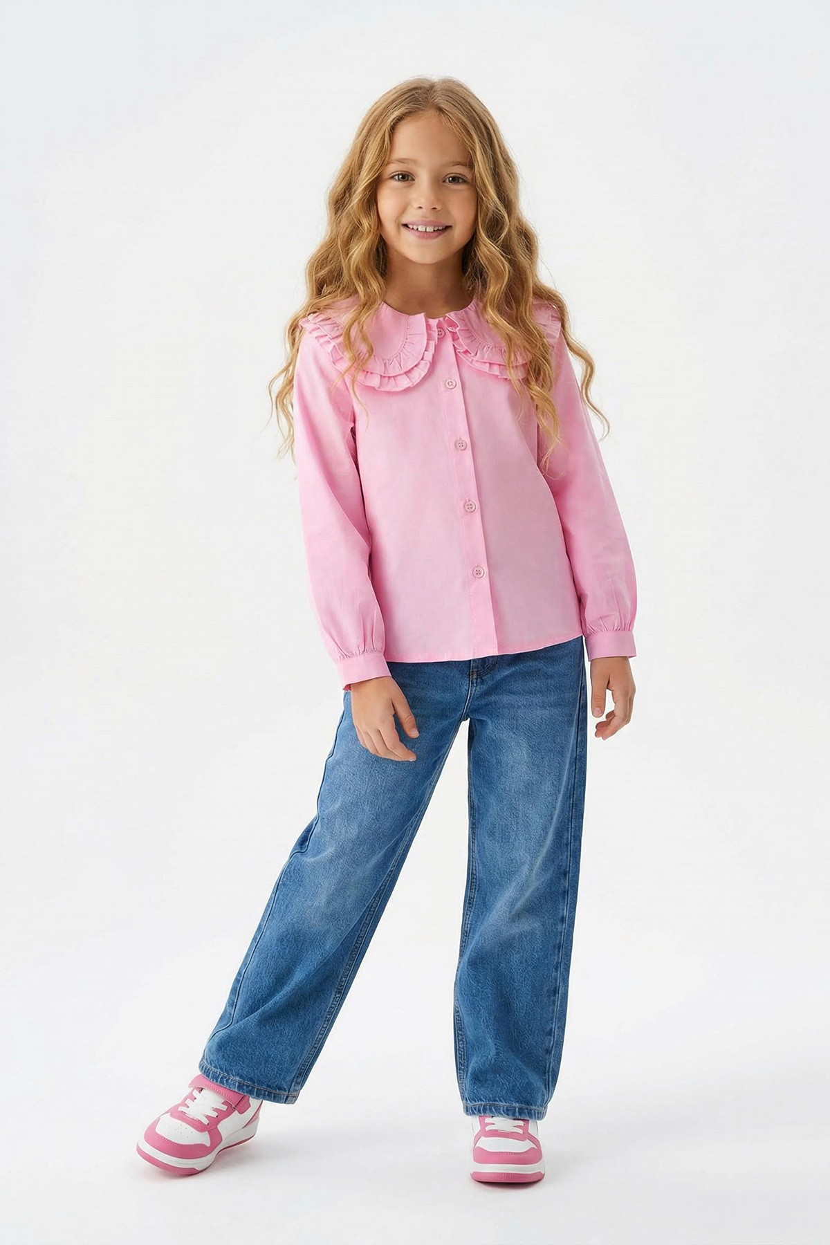 trendyolkids-girls-flat-long-regular-shirt