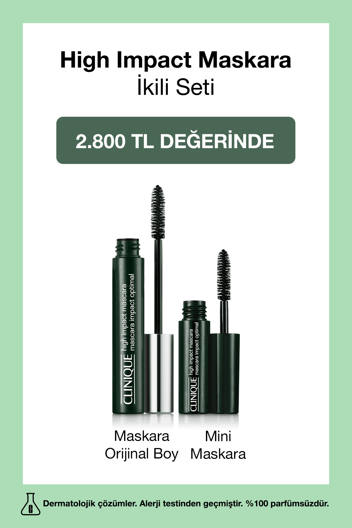 Clinique High Impact Maskara İkilisi | Orijinal Boy Maskara, Mini Maskara - Fiyatı, Yorumları
