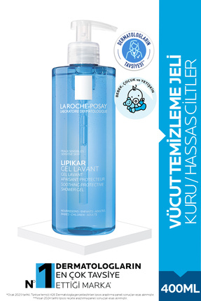 La Roche Posay Lipikar Kuru ve Hassas Ciltler için Yıkama Jeli 400ml