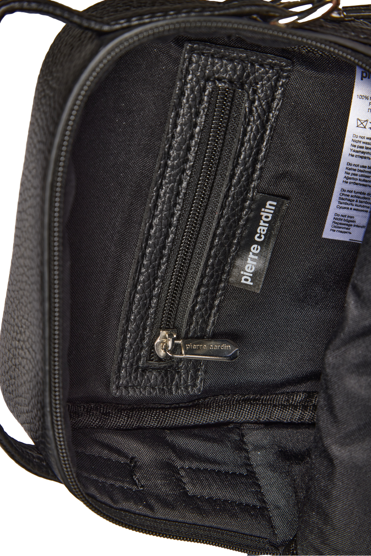 Pierre Cardin  Siyah Ayarlanabilir ve Çıkarılabilir Kordonlu El Tutma Saplı Erkek Potföy Çanta 01PC001422 - Görsel 4