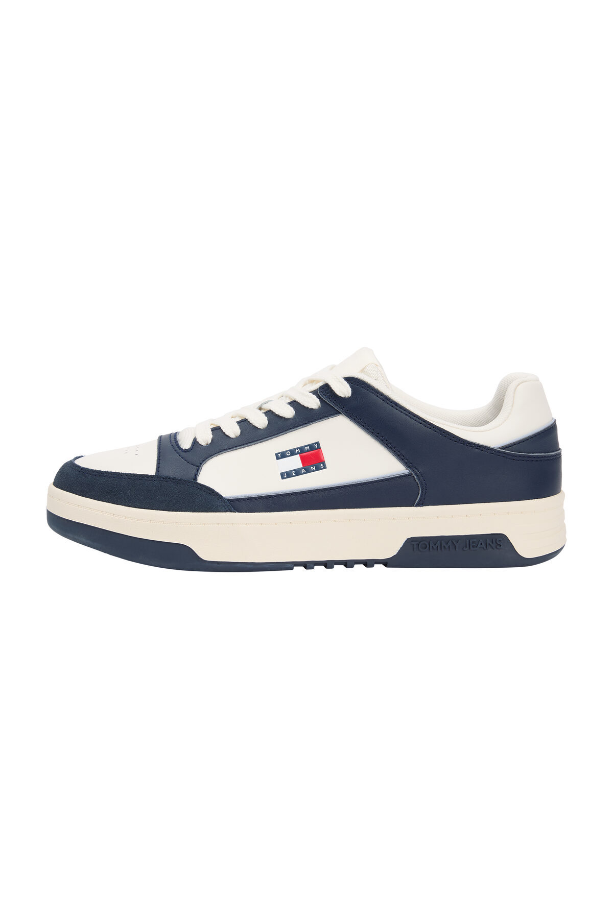 Sneaker Men Ecru/Dark Night Navy Tommy Hilfiger تامی هیلفیگر اورجینال - تصویر 5