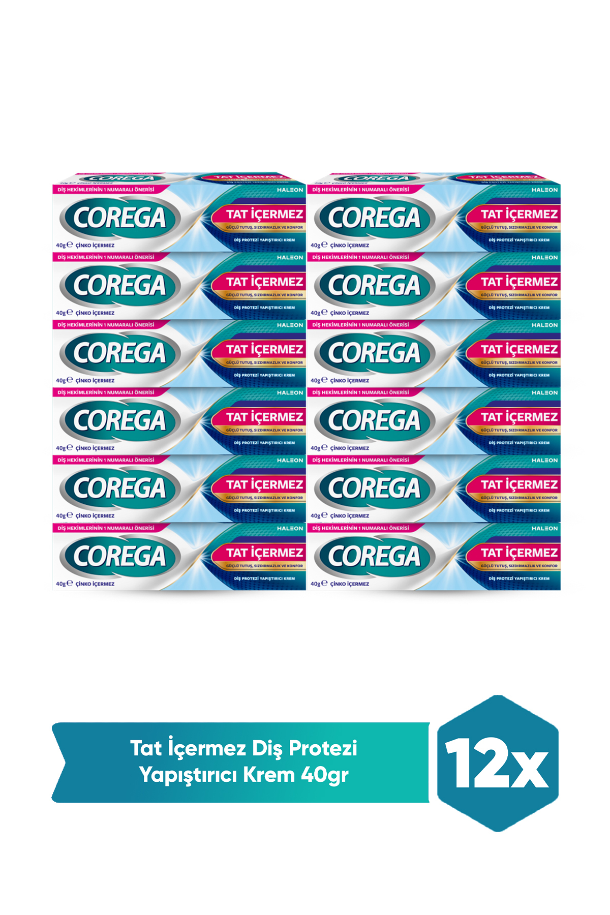 Corega Tat Içermez Yapıştırıcı Krem 40g X 12 Adet - Fiyatı, Yorumları