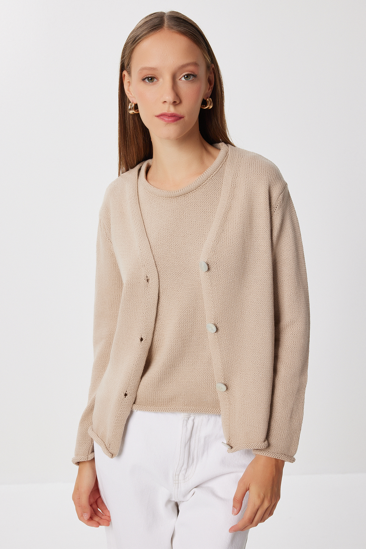 Happiness İstanbul  Hırka Atlet Triko Takım