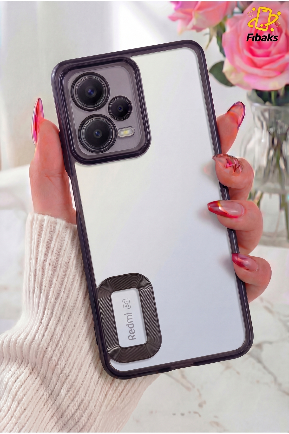 Redmi Note 12 Pro 5g Case Camera Lens Shielded Color Logo Display Gloss Cover Purple