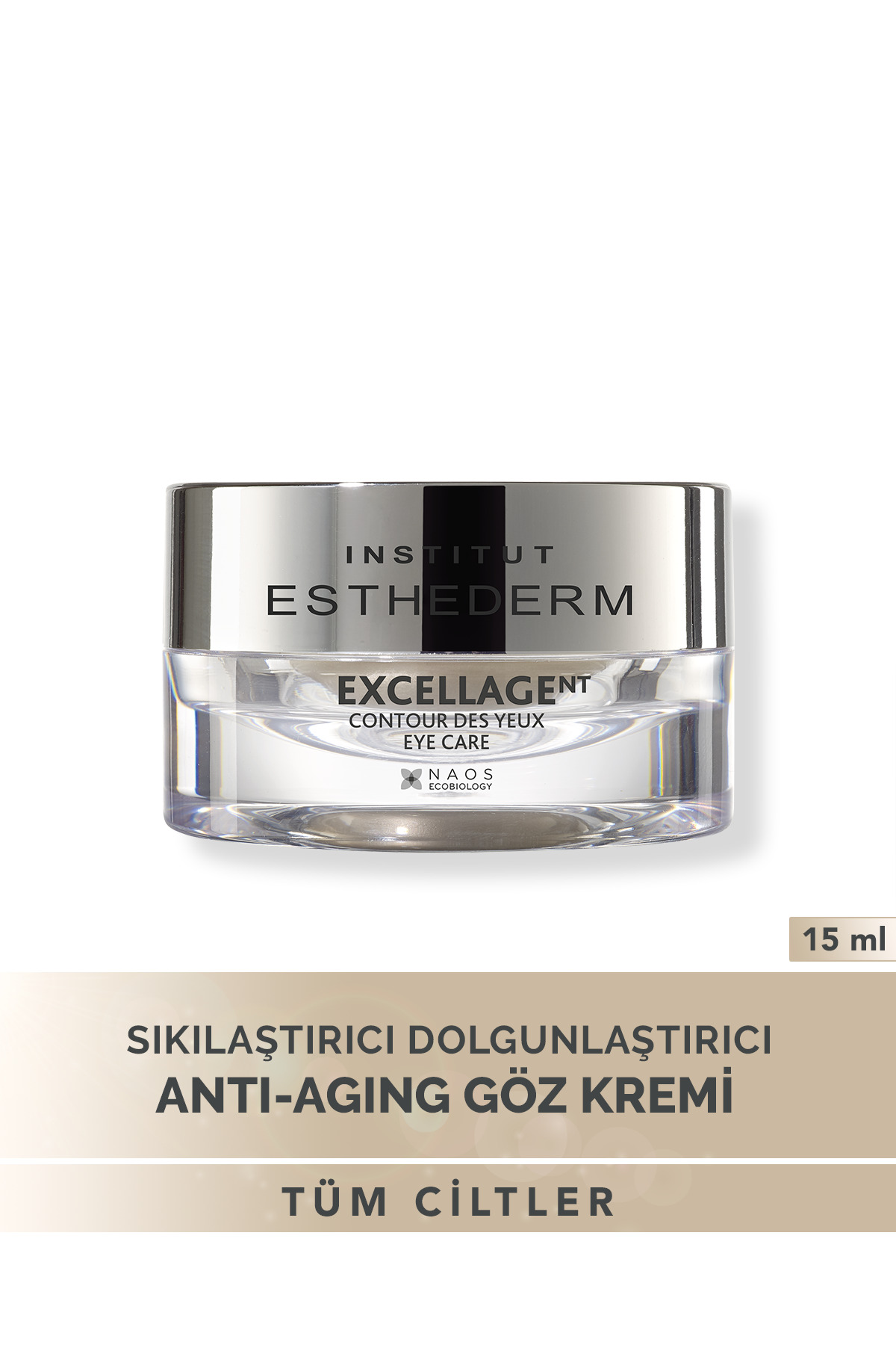 Institut Esthederm Excellage Eye Care Sıkılaştırıcı, Kırışıklık Karşıtı ve Yoğun Besleyici Göz Çevresi Bakım Kremi 15ML — 3461022002019