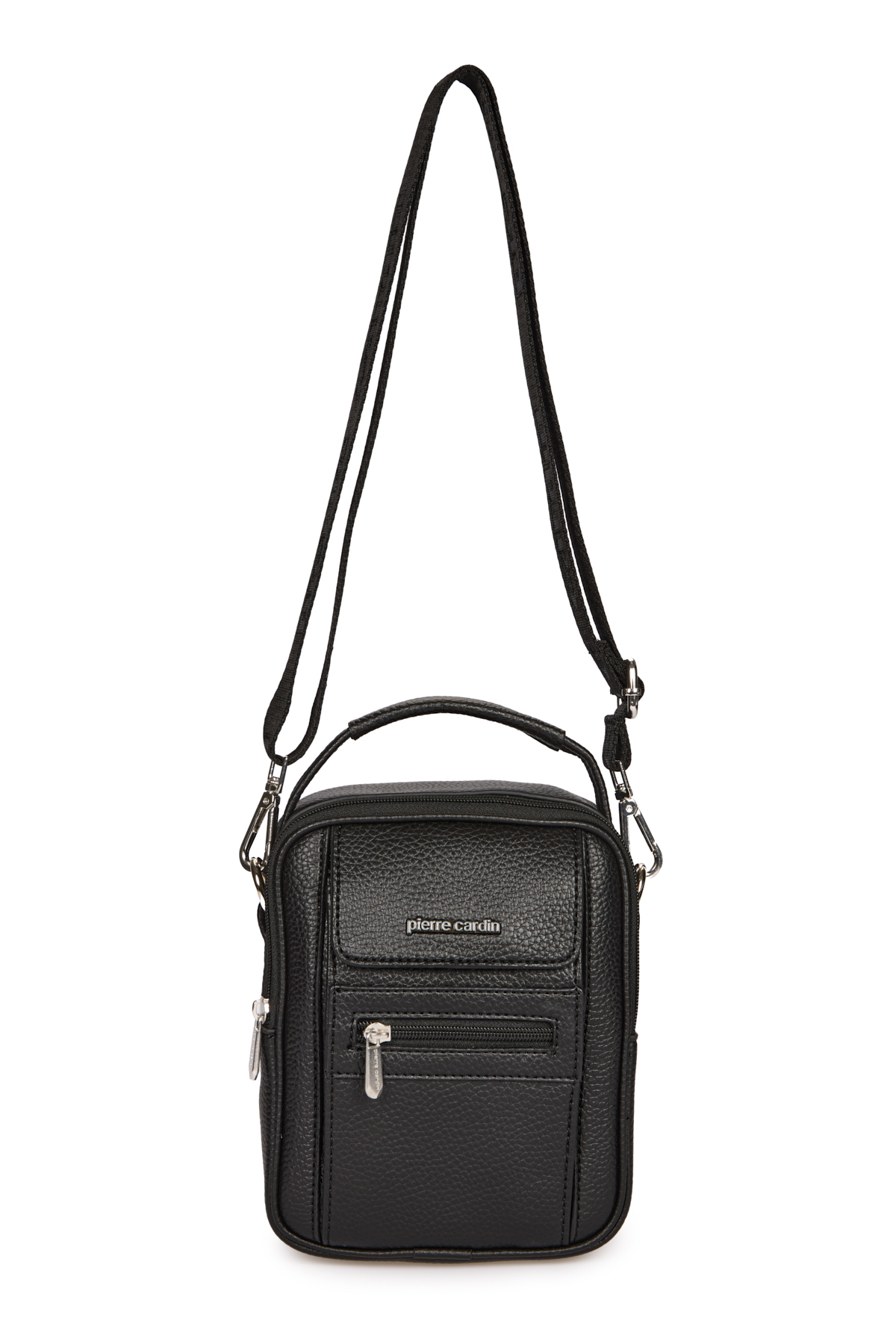 Pierre Cardin  Siyah Ayarlanabilir ve Çıkarılabilir Kordonlu El Tutma Saplı Erkek Potföy Çanta 01PC001422