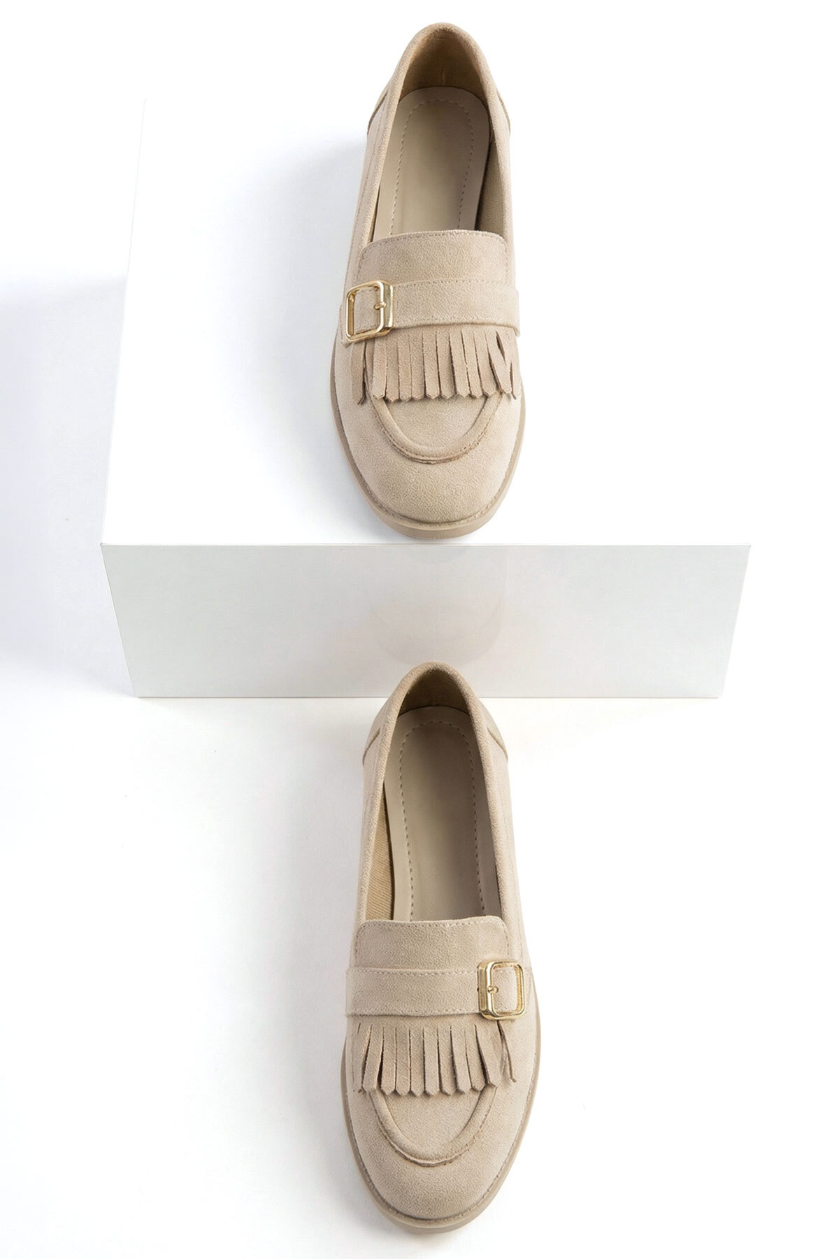 SOHO  Ten Süet Kadın Loafer Ayakkabı 21385 - Görsel 4