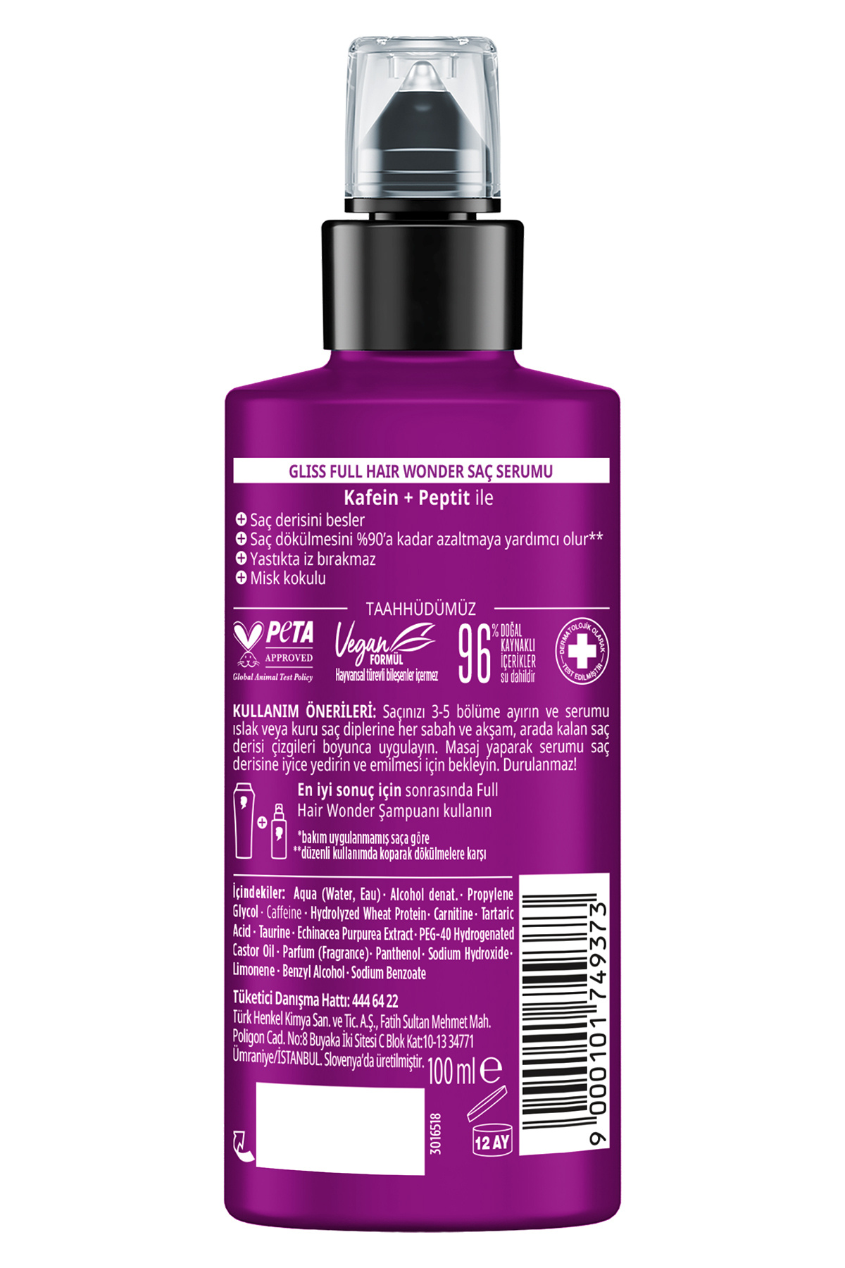 Full Hair Wonder Dökülme Karşıtı Saç Bakım Seti — SET.HNKL.5229 — تصویر 9 از 12