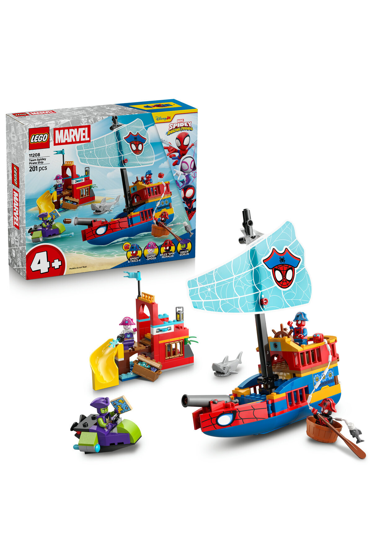 LEGO ® Spidey ǀ Corabia de pirați a echipei lui Spidey 11208