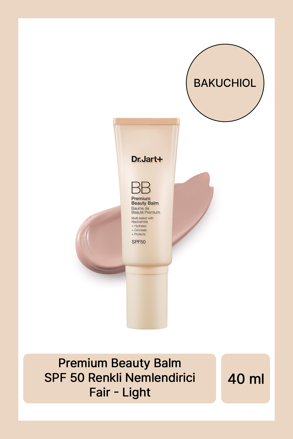 Dr.Jart+ Premium Beauty Balm SPF50 Renkli Nemlendirici Fair