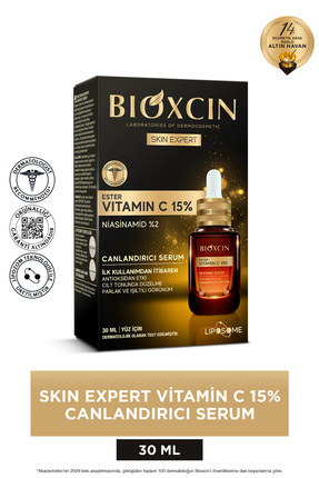 Bioxcin Skin Expert Vitamin C 15% Canlandırıcı Serum 30 ml - Ester C Niasinam...