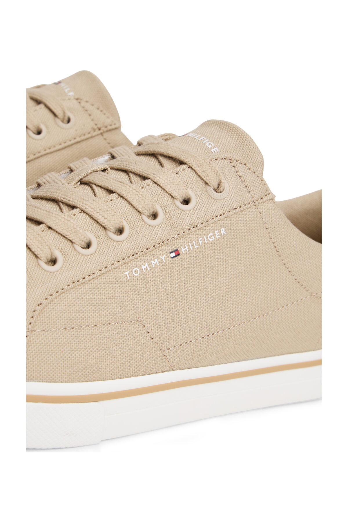 پیراهن Tommy Hilfiger تامی هیلفیگر گیپور بلند FM0FM05688 RBT 40 VULC CORE اورجینال - تصویر 5