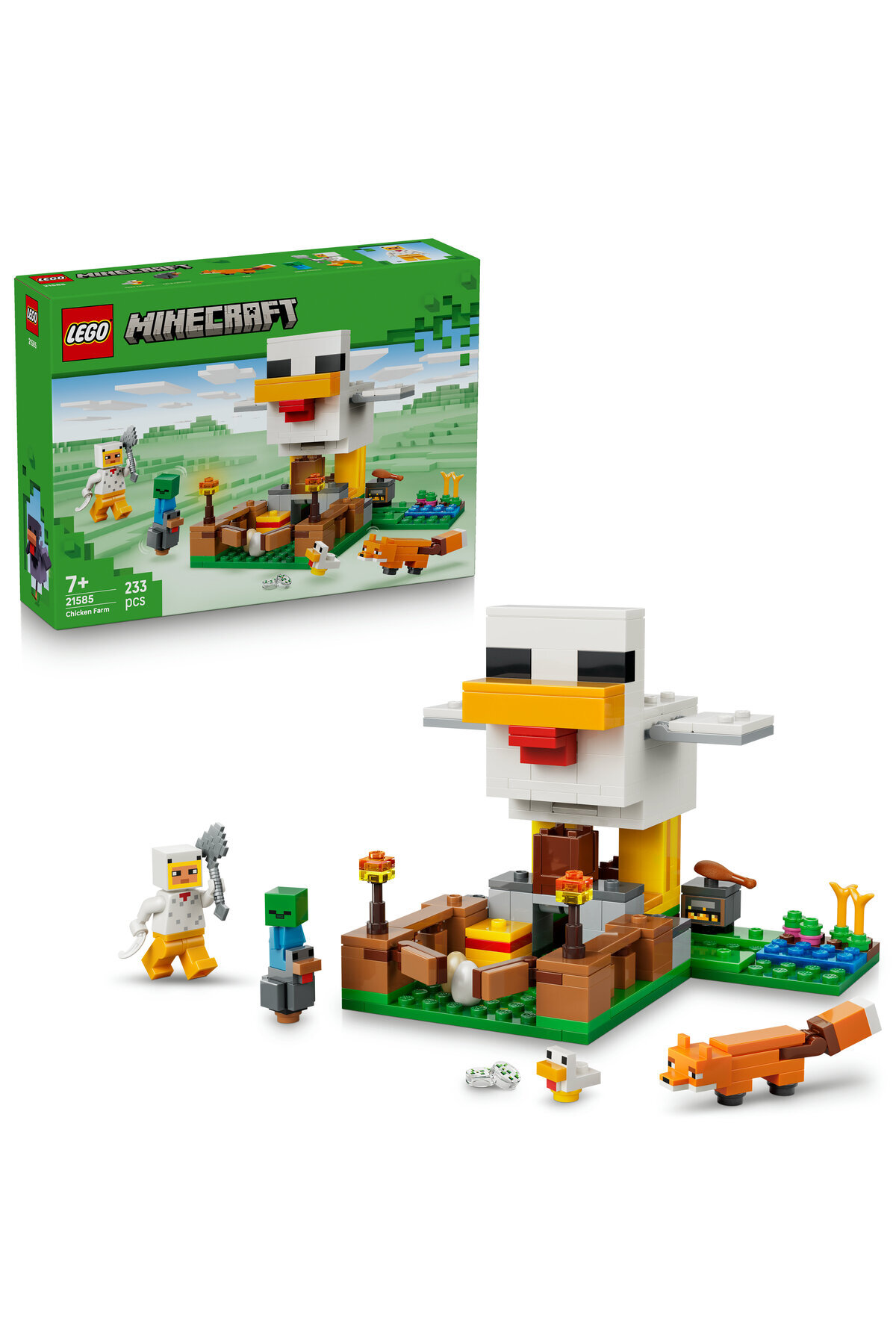 LEGO ®   Minecraft ®   Tavuk Çiftlik 21585 - 7+ Kreatives Spielzeug-Bauset (2...