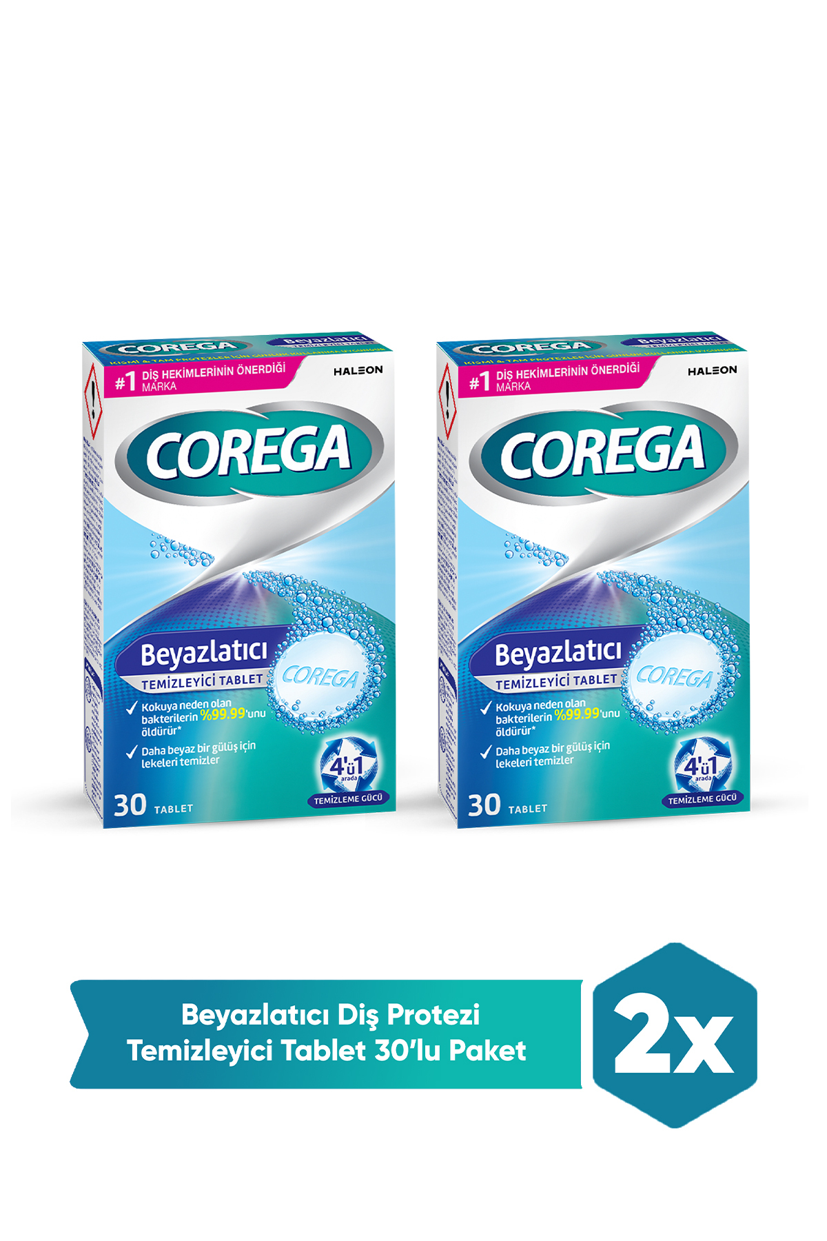 Corega Beyazlatıcı Temizleyici Tablet 60