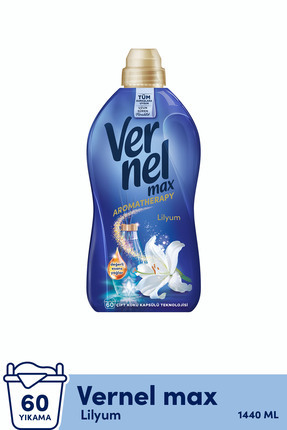 Vernel Max Konsantre Çamaşır Yumuşatıcısı 1440ml (60 YIKAMA) Lilyum