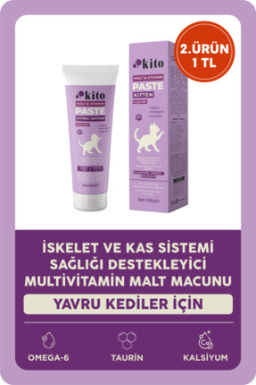 kito Yavru Kediler için Multivitamin Paste-Malt Macunu (Yetişkin ve Kısır Ked...
