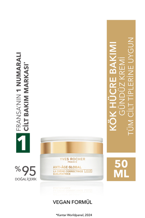 Yves Rocher Gündüz Kremi-Hyaluronik Asit & Pantenol-Yaşlanma Karşıtı Bitki Kö...