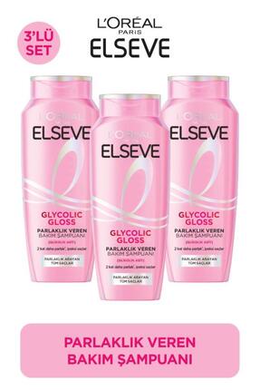Elseve 3'lü Glycolic Gloss Core Parlaklık Veren Bakım Şampuanı 300ml
