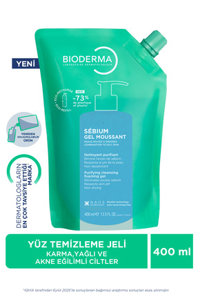 Bioderma Sebium Foaming Gel Refill Yağlı ve Akne Eğilimli Ciltler, Temizleme ...