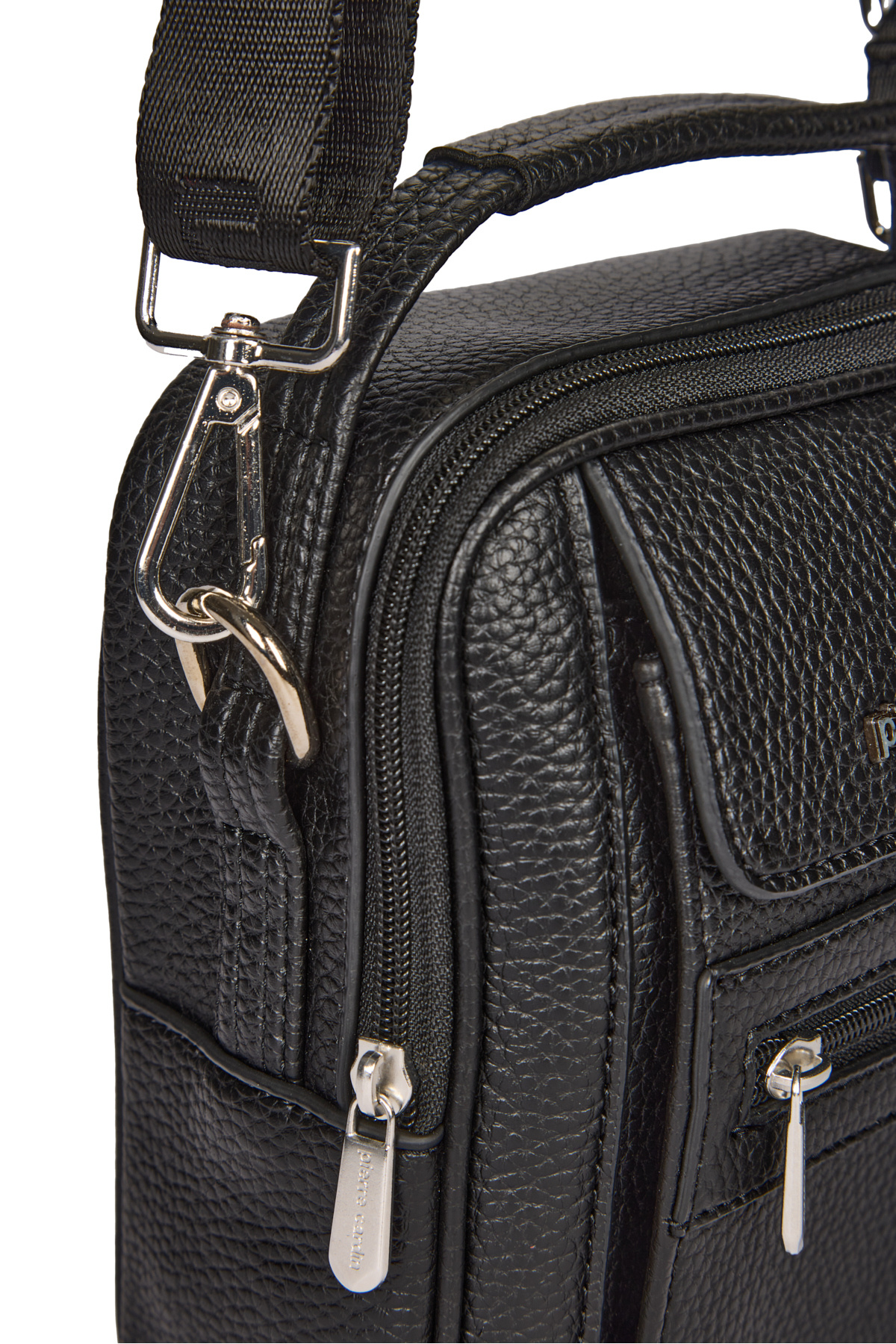 Pierre Cardin  Siyah Ayarlanabilir ve Çıkarılabilir Kordonlu El Tutma Saplı Erkek Potföy Çanta 01PC001422 - Görsel 3