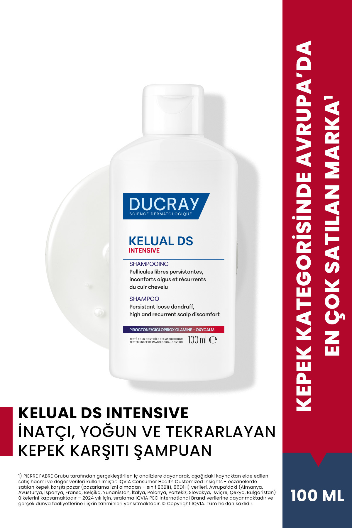 Ducray Kelual DS Intensive İnatçı, Yoğun ve Tekrarlayan Kepek Karşıtı Şampuan 100 ml - Fiyatı, Yorumları
