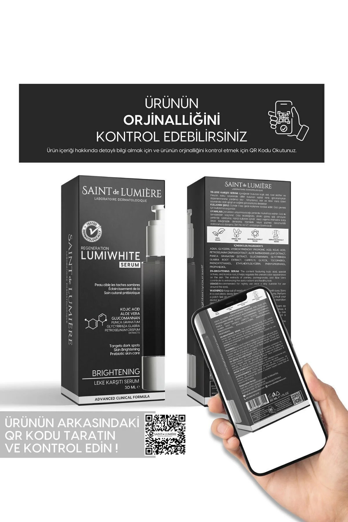 سرم ضد لک و روشن کننده پوست LUMIWHITE مخصوص شب، 30 میلی لیتر - مناسب برای آکنه، بارداری و محافظت در برابر آفتاب — 68268015 — تصویر 6 از 7