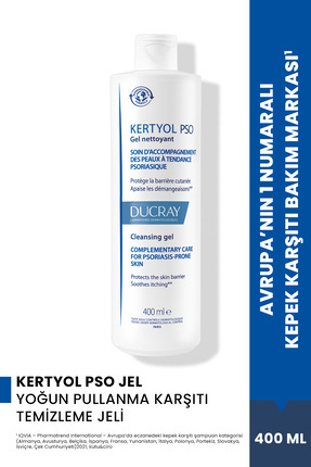 Ducray Kertyol PSO Yoğun Pullanma Karşıtı Nemlendirici Yüz Temizleme Jeli Has...
