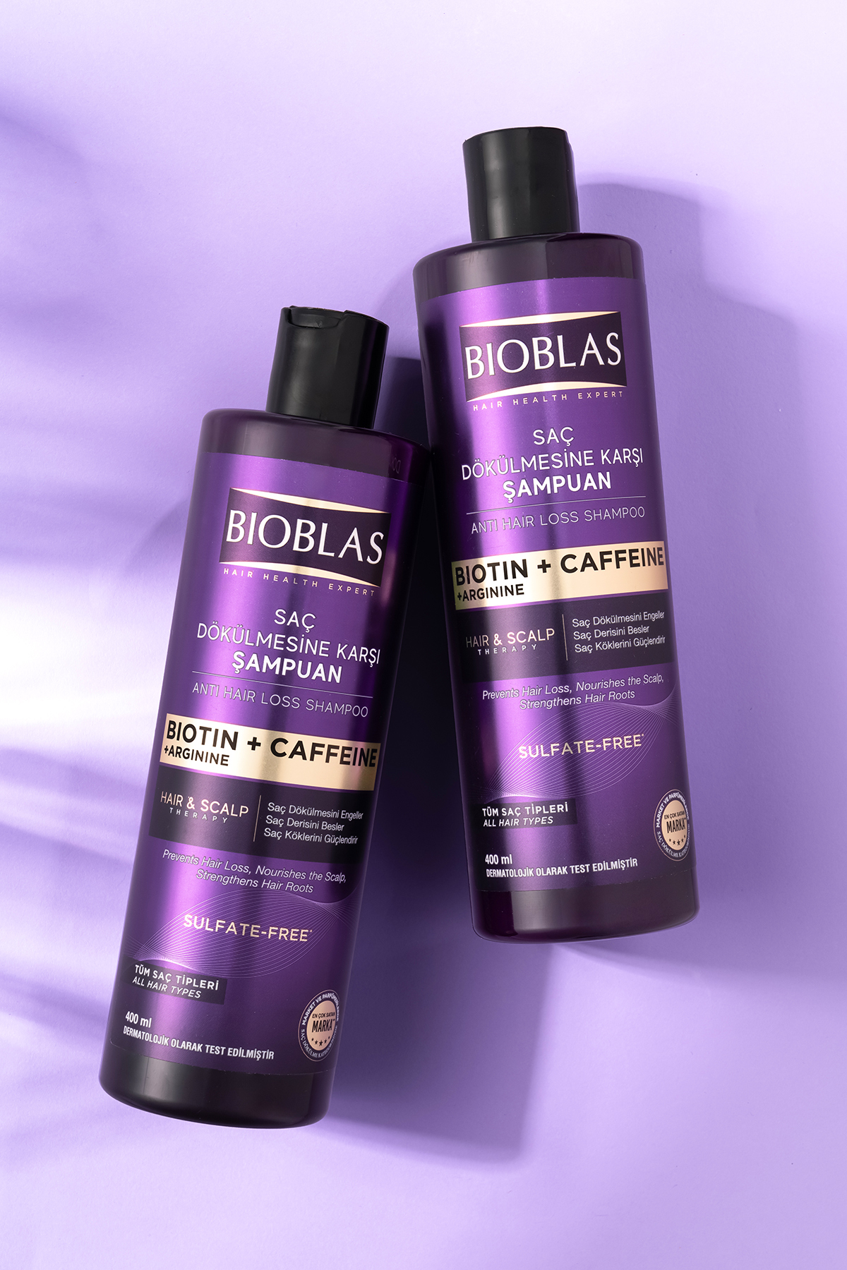 Biotin & Kafein Saç Dökülmesine Karşı Şampuan 3 x 400 Ml — B10322 — تصویر 5 از 5