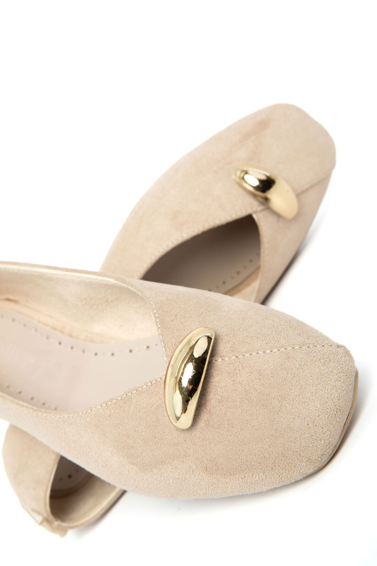 SOHO  Bej Süet Kadın Babet 20840 - Görsel 3