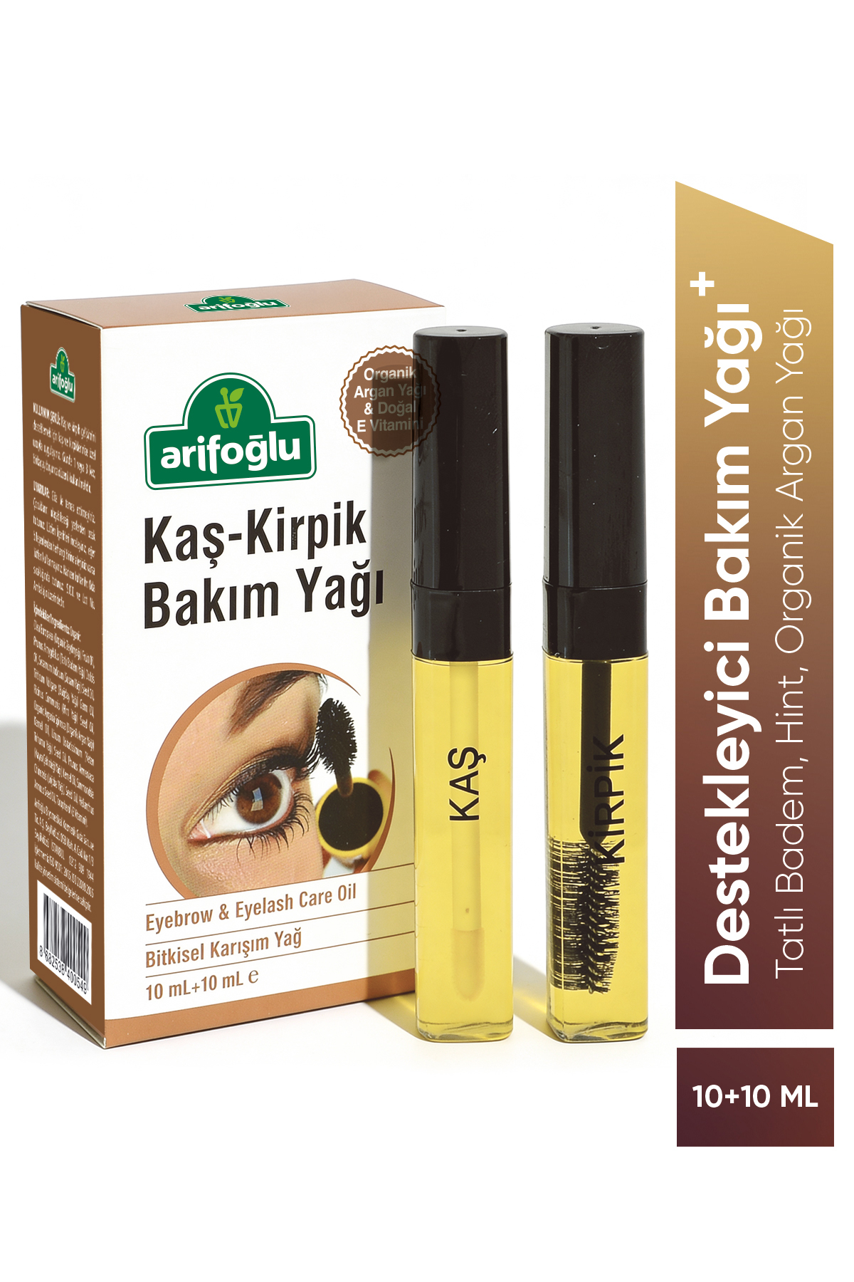 Kaş Kirpik Bakım Yağı 20 ml Organik Argan Yağlı & Doğal E Vitaminli — 700 14 103