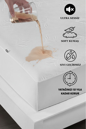 Formeya Soft Bambu Desenli Premium Su Sıvı Geçirmez Alez Tek-Çift Kişilik-Bat...
