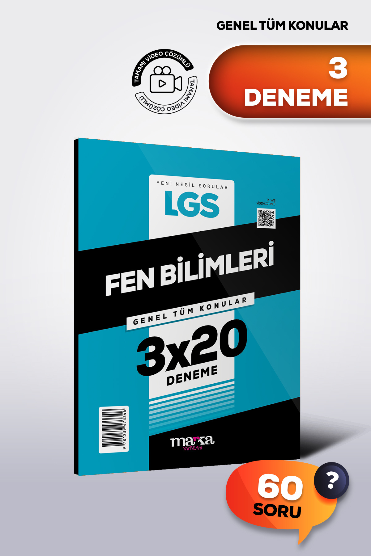 Marka Yayınları LGS FEN BİLİMLERİ Genel Tüm Konular 3 Deneme 2026